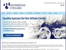 Tablet Screenshot of deerbrookeyecare.com